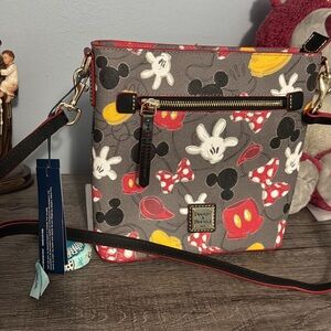 Dooney & Bourke Mickey Mouse Gray Crossbody Bag